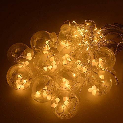 CITRA Indoor Outdoor String Lights Window Curtain Lights with 8 Flashing Modes Christmas Wedding Party Home Garden Shop Decoration Backdrop (8.2 Feet, Wish Ball-Warm White) - Image 5