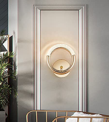 CITRA Led Glass Crystal Golden Metal Wall Light - Warm White - Image 3