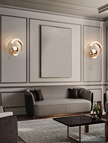 CITRA Led Glass Crystal Golden Metal Wall Light - Warm White - Image 5