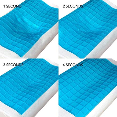 Cloth Fusion Alexia Cervical Orthopedic Contour Memory Foam Pillow with Cooling Gel Pad and Removable Bamboo Fabric Pillow Cover - Image 5
