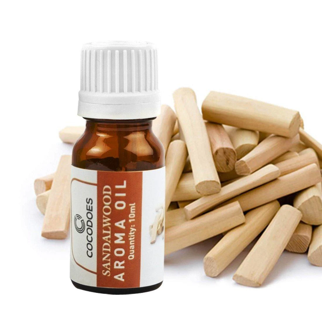 Cocodoes Aroma Oil Rose Lemon Grass Jasmine Lavender Sandalwood Glass Diffuser, 10ml (Multicolour, CD-AROMAOIL-5PC) - Image 3