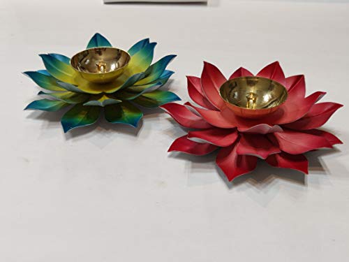 Collectible India Metal Diya (Multicolour, 5.5 X 1.5 Inch) - Image 3