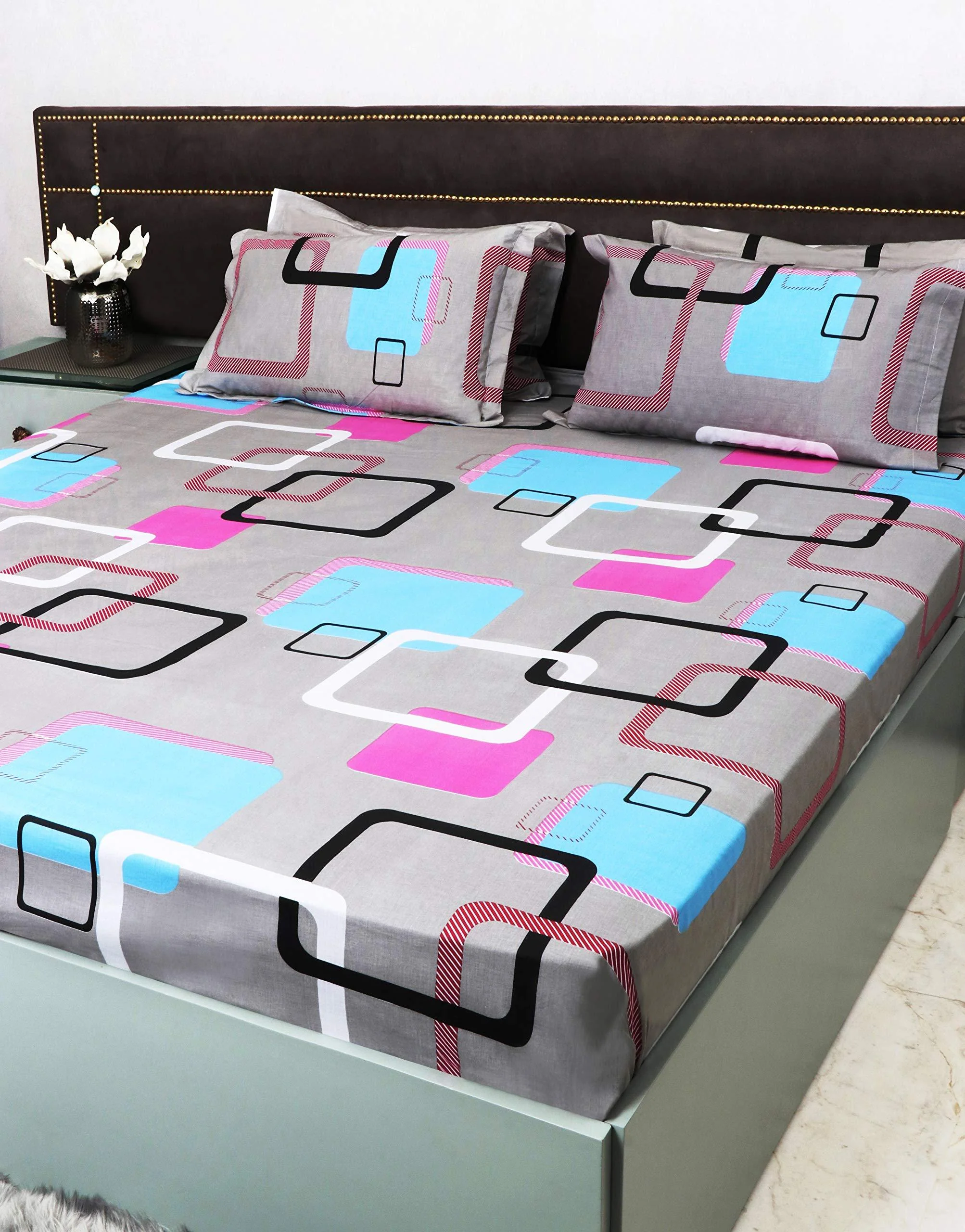 Cottington Lane Bed Sheet for Double Bed with 2 Pillow Cover - Image 5