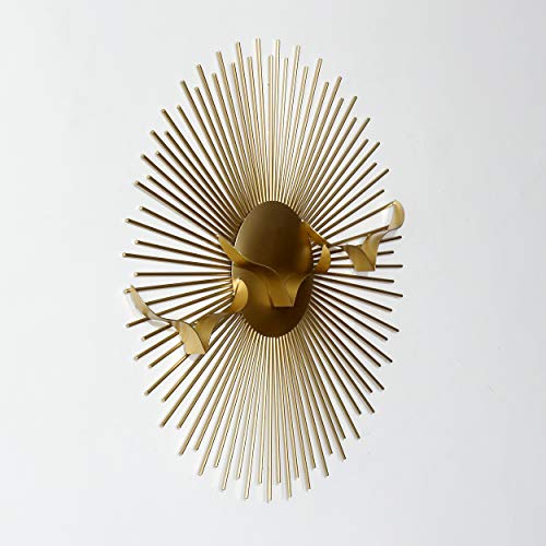 Craftter Metal Wall Hanging Sculpture (55 x 55 inch, Gold) - Image 4