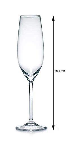 Crystalware Crystal Wine Glass - Clear, 165 ml, 2 Pieces - Image 2