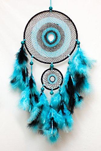 Daedal dream catchers - Intricate Web Design(Blue and Black)