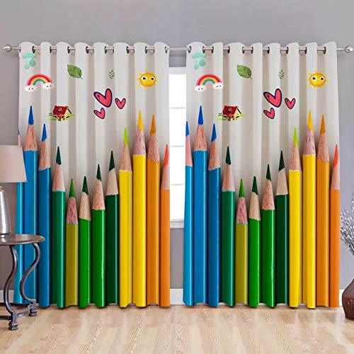 DANWRICH TEXTURE Digital Printed Polyester Blend Window Curtain (Size 5 ft , Colour Multicolour)