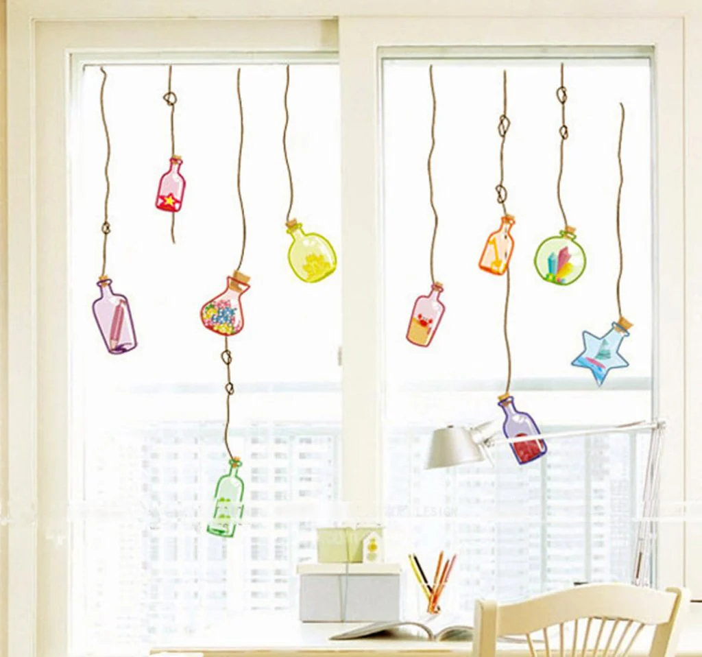 Decals Design 'Beautiful Wall Drift Bottles' Wall Sticker (PVC Vinyl, 45 cm x 60 cm) - Image 7