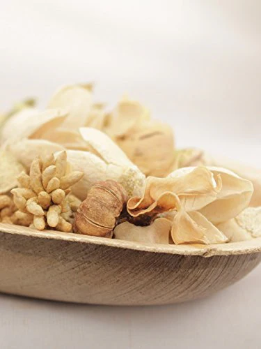 Deco aro Natural Dried Flowers Leaves Seeds Wooden Flakes Natural Potpourri (Yellow Green) - Image 5