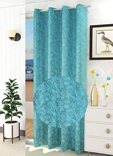Decoscapes Luxurious Velvet Room Darkening Curtains for Window Pack of 2 Pieces (Caribbean Aqua, Window 5 Feet) - Image 3