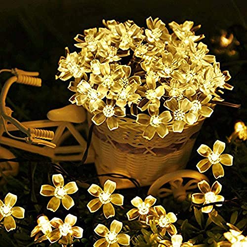 20 Flower LED Curtain String Window Lights