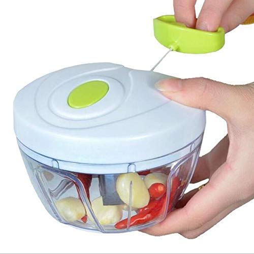Dewberries Plastic Handy Dori Chopper with 3 Blades (White Color) - 450 ML - Image 3