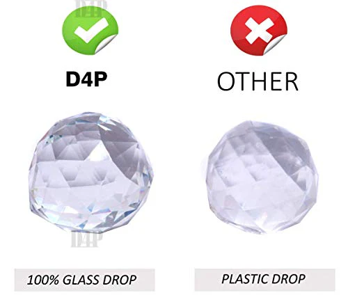 Discount4product Crystal Glass Chandelier for Living Room Ceiling Light 30cm Width (1 Led Light 2 watt) (Warm White) (Warm White, 9 Inch Width) - Image 4