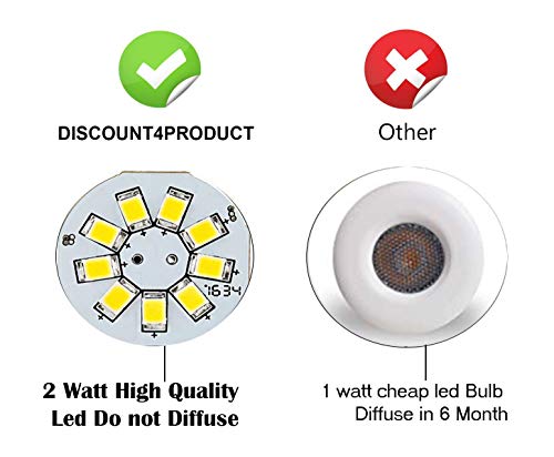 Discount4product Crystal Glass Chandelier for Living Room Ceiling Light 30cm Width (1 Led Light 2 watt) (Warm White) (Warm White, 9 Inch Width) - Image 6