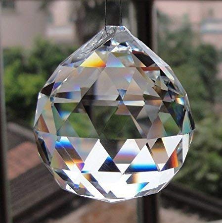 Discount4product Crystal Glass Chandelier for Living Room Ceiling Light 30cm Width (1 Led Light 2 watt) (Warm White) (Warm White, 9 Inch Width) - Image 8