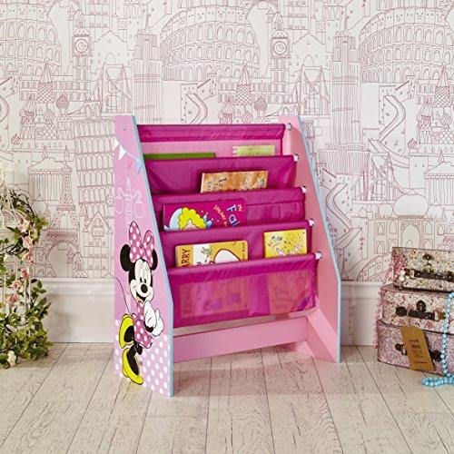 Disney Wooden Minnie Mouse Sling Bookcase, Pink - Image 2