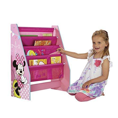 Disney Wooden Minnie Mouse Sling Bookcase, Pink - Image 4
