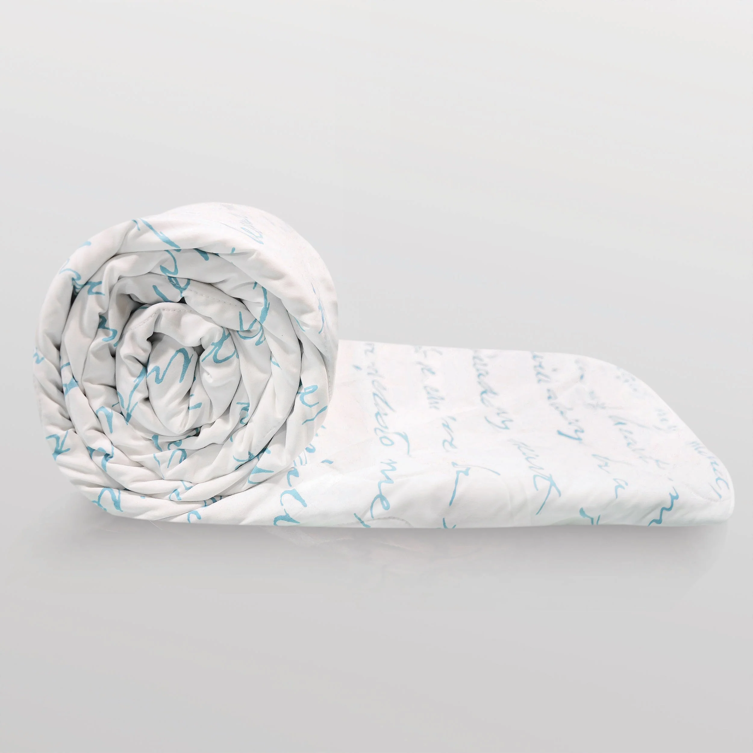 Divine Casa Luxor Abstract Microfibre Single Comforter: Blue - Image 2