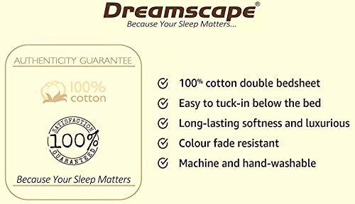Dreamscape 144 TC Cotton 1 Bedsheet and 1 Pillow Cover, Blue Geometric, Single Bedsheet - Image 2