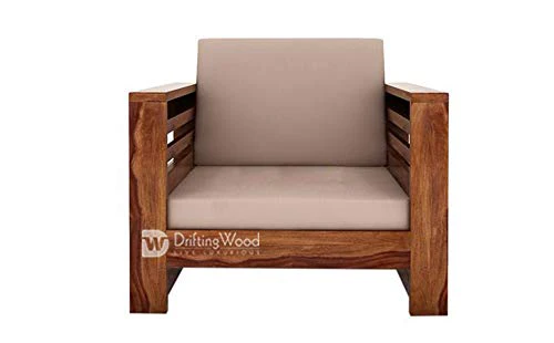 DriftingWood Wooden Sofa Set for Living Room | 5 Seater Sofa Set 3+1+1 | Teak Finish, Sheesham - Image 3