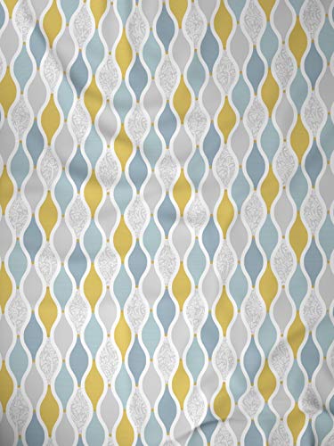 Dusk & Dawn 100% Cotton Double Bedsheet with 2 Pillow Covers- Muriel Yellow - Image 8