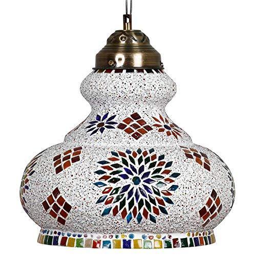Earthenmetal 'Surahi' Shaped Large Size Glass Pendant/Hanging lamp for Living & Home Decoration Turkish lamp (Multicolour, Bulb not Included) - Image 4