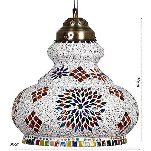 Earthenmetal 'Surahi' Shaped Large Size Glass Pendant/Hanging lamp for Living & Home Decoration Turkish lamp (Multicolour, Bulb not Included) - Image 6