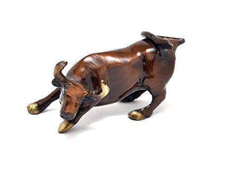 eCraftIndia Charging Bull Brass Figurine (12 cm X 5 cm X 5, Brown) & Decorative Polystone Water Fountain (42 cm X 23 cm X 31 cm, Brown, Wfgw9834) Combo - Image 4