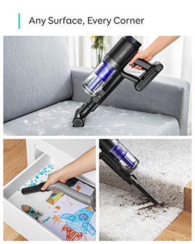 Eufy by Anker HomeVac S11 Go Lightweight Cordless 120AW Suction Power Stick-Vacuum Cleaner with Detachable Battery (Black, Deep Clean Carpet to Hard Floor) - Image 2