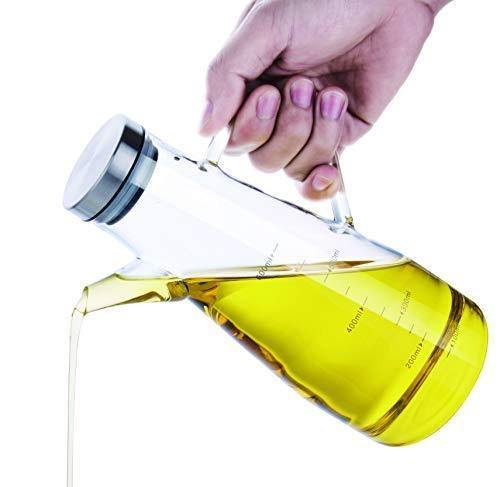 Femora Borosilicate Glass Oil Bottle with Handle, 650Ml, Clear - Image 4