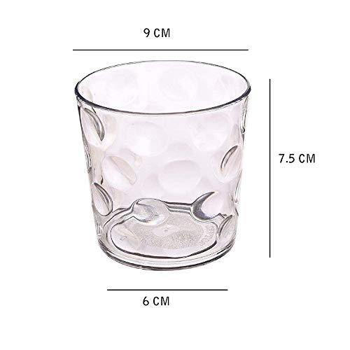 Femora Clear Glass Rome Water Glass Juice Glass Glasses Set of 6-240ml - Image 4