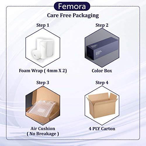 Femora Clear Glass Rome Water Glass Juice Glass Glasses Set of 6-240ml - Image 5