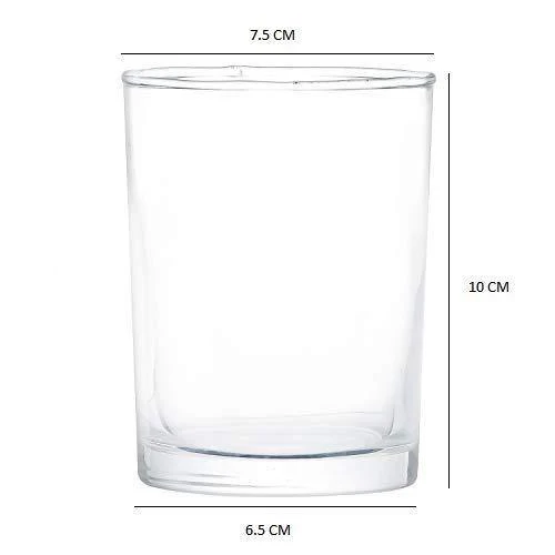 Femora Clear Glass Royal Glass Tumbler Water Glass,230 ML,Set of 4 - Image 3