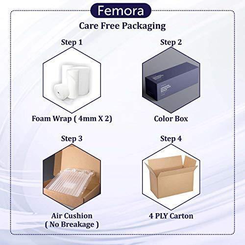 Femora Clear Glass Royal Glass Tumbler Water Glass,230 ML,Set of 4 - Image 4