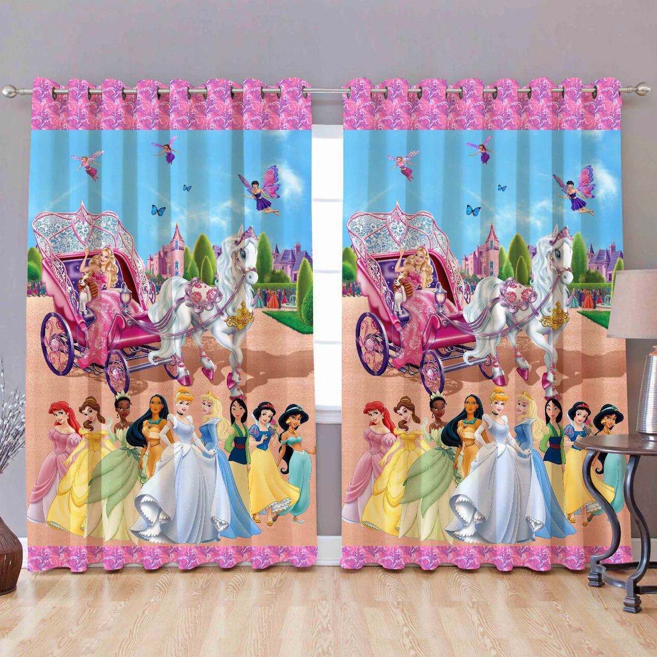 Fresh From Loom Polyester Digital Print 5X4ft Curtains for Window - Image 2