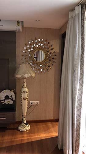Furnish Craft Glass Wall Mirror (Gold_36 X 36 Inch) - Image 3
