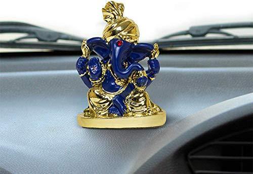 Gold Plated Ganesh Statue for car Dashboard