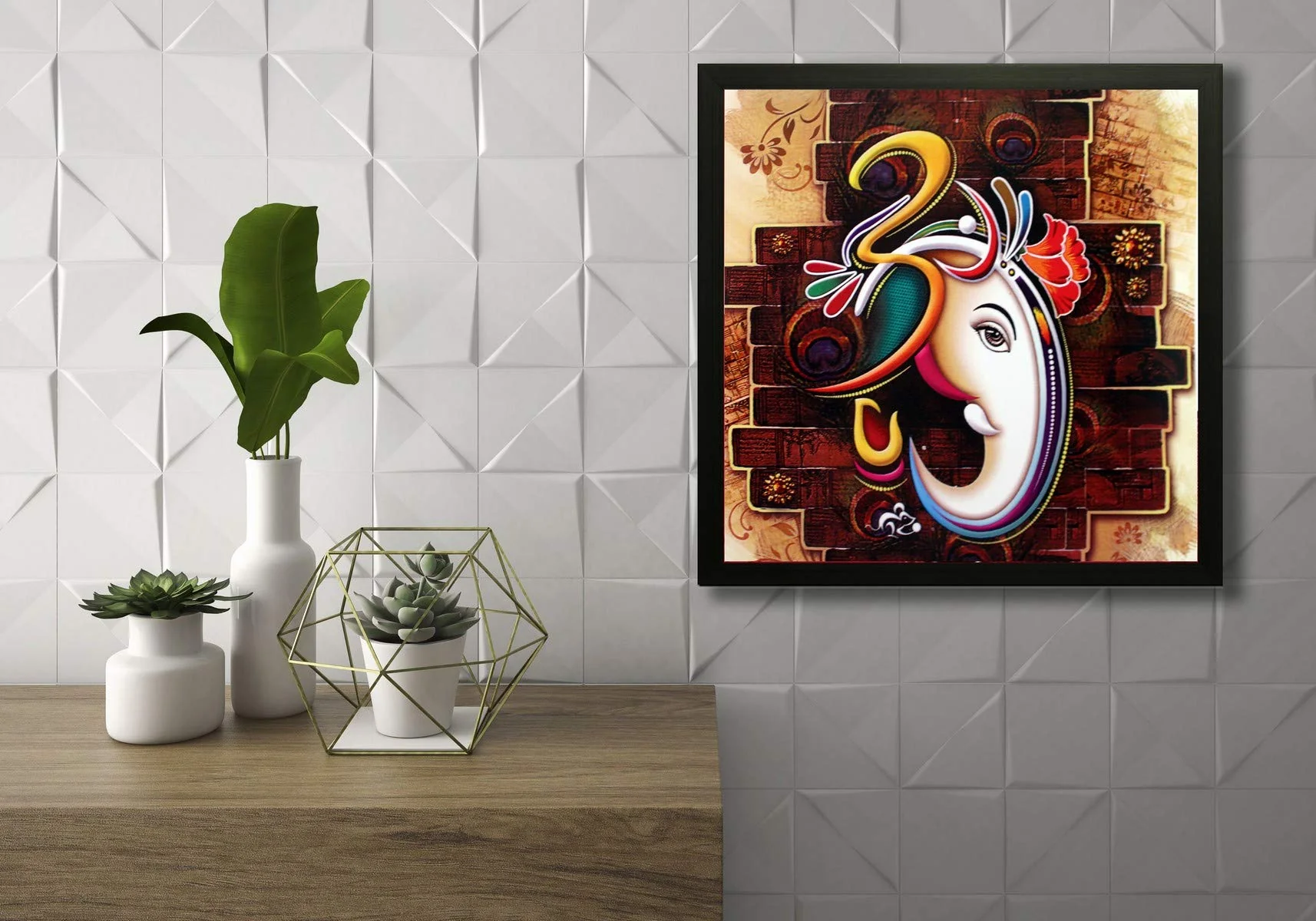 SAF 'Ganesha' Framed Painting - Image 3