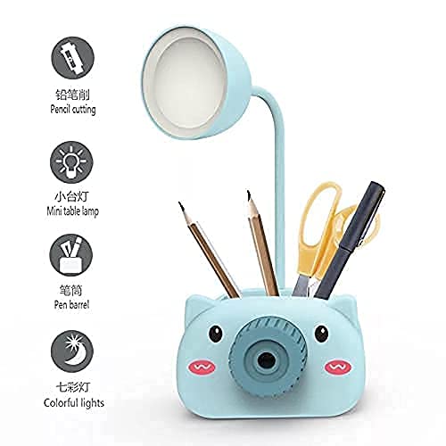 Goel HANDICRAFTS Rechargeable LED Touch On/Off Switch Desk Lamp Children Eye Protection Student Study Reading Dimmer Rechargeable Led Table Lamps USB Charging Touch _ Pack of 1 Multicolor - Image 7