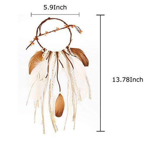 Grab Classy Cotton Dream Catcher (4.7 x 13.8 inch, Brown) - Image 2