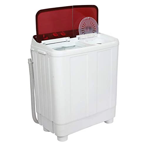 Haier 7.6 kg Semi-Automatic Top Loading Washing Machine (HTW76-1159BT, Red) - Image 4