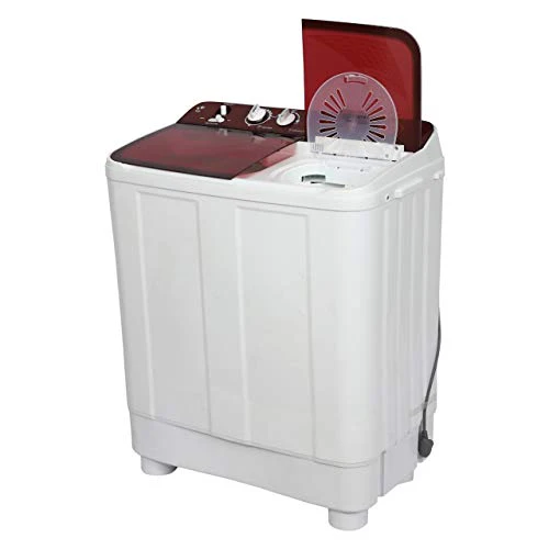 Haier 7.6 kg Semi-Automatic Top Loading Washing Machine (HTW76-1159BT, Red) - Image 5