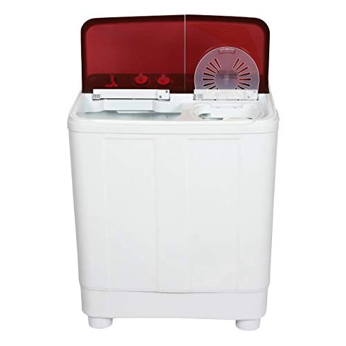 Haier 7.6 kg Semi-Automatic Top Loading Washing Machine (HTW76-1159BT, Red) - Image 7
