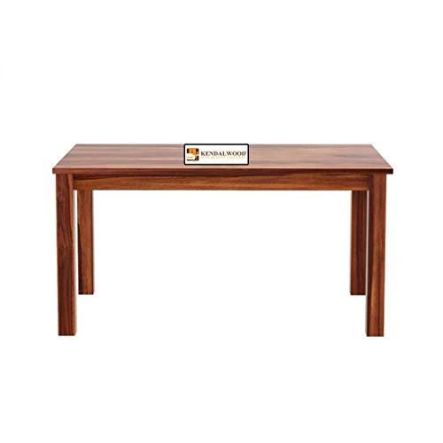 Hariom Handicraft KendalWood Furniture Sheesham Wood Natural Brown Finish 6 Seater Dining Table Set with Chairs and Cushion - Image 5