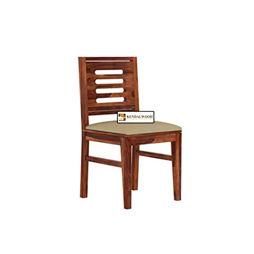 Hariom Handicraft KendalWood Furniture Sheesham Wood Natural Brown Finish 6 Seater Dining Table Set with Chairs and Cushion - Image 6