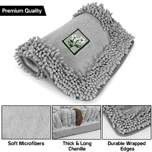 HOKIPO® Soft Microfiber Bath Mats for Home, 40x60cm, Grey (AR-2852-GRY) - Image 7