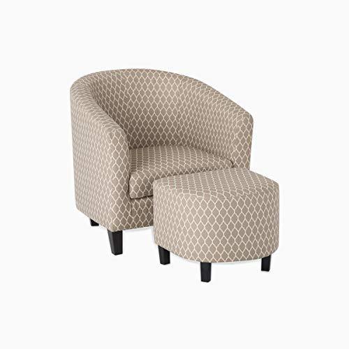 Home Centre Accent Chair with Ottoman - Image 5