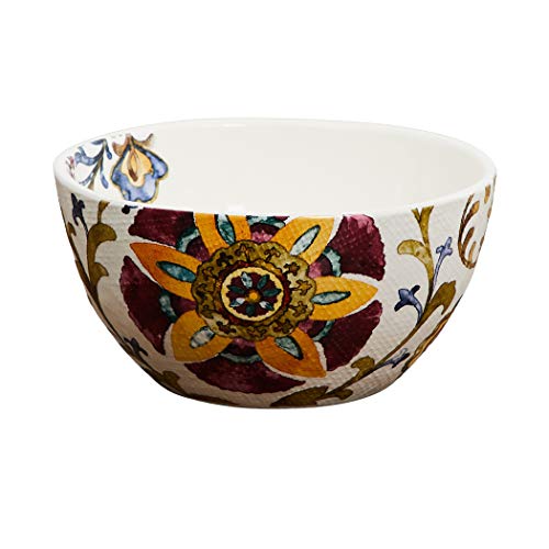 Home Centre Alora-Fiore Floral Print Serving Bowl - Multicolour