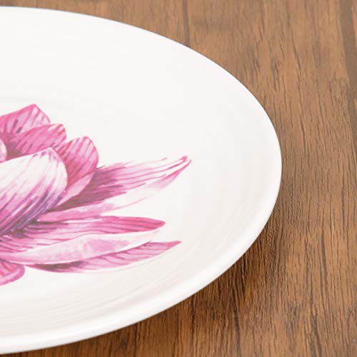 Home Centre Alora-Malia Floral Print Side Plate - Purple - Image 2
