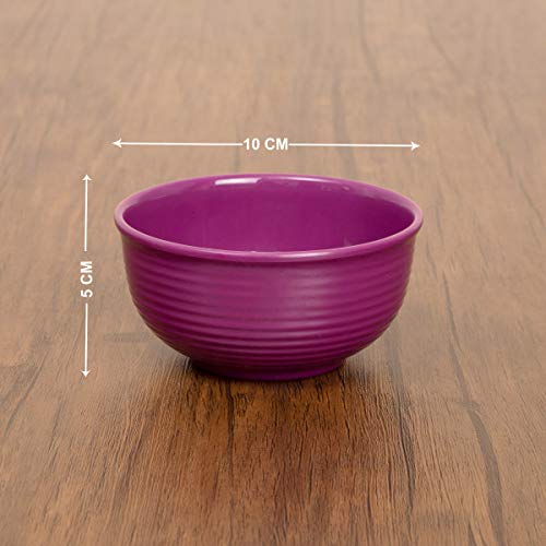 Home Centre Alora-Malia Textured Curry Bowl - Purple - Image 2
